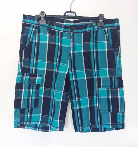 Herren cargo shorts - cargo-shorts, kariert