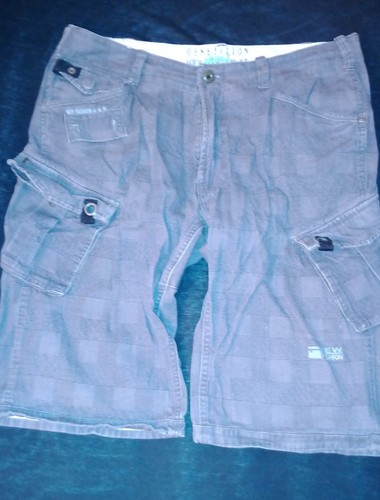Cargo shorts kariert - shorts, grau